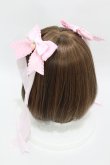 画像2: LOTUS ribbon / いちごツインリボンバレッタ  ピンク H-25-04-15-1010-EL-AC-NS-ZH (2)