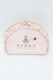 画像1: m petit by misako / NINA'Sコラボラウンドポーチ  ピンク H-25-04-15-1012-LO-ZA-NS-ZH (1)