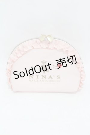 画像: m petit by misako / NINA'Sコラボラウンドポーチ  ピンク H-25-04-15-1012-LO-ZA-NS-ZH
