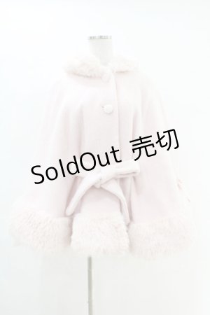 画像: mellfy memory / Milky Sugar ribbon poncho コート M PINK H-25-04-15-1014-0-CO-NS-ZT-C042