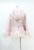 画像2: mellfy memory / Milky Sugar ribbon poncho コート M PINK H-25-04-15-1014-0-CO-NS-C042 (2)