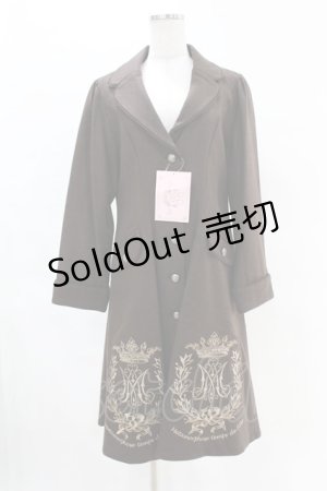 画像: metamorphose / クラウンエンブレム刺繍入りコート サイズ1 ブラウン H-25-04-15-1016-ME-CO-NS-ZT-C063