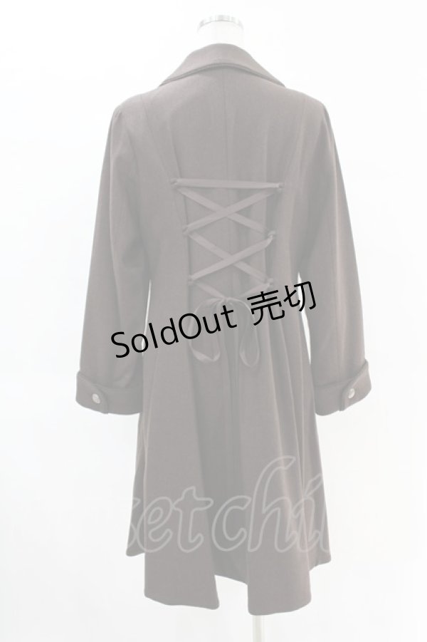 画像2: metamorphose / クラウンエンブレム刺繍入りコート サイズ1 ブラウン H-25-04-15-1016-ME-CO-NS-ZT-C063 (2)