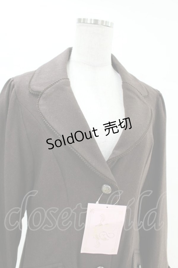 画像4: metamorphose / クラウンエンブレム刺繍入りコート サイズ1 ブラウン H-25-04-15-1016-ME-CO-NS-ZT-C063 (4)