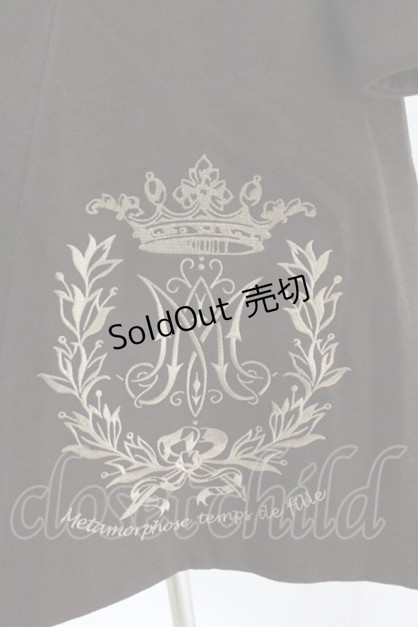 画像5: metamorphose / クラウンエンブレム刺繍入りコート サイズ1 ブラウン H-25-04-15-1016-ME-CO-NS-ZT-C063 (5)