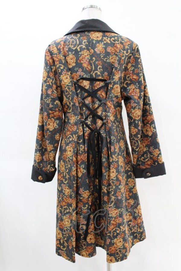 画像2: metamorphose / ゴブラン風くまちゃんコートワンピース サイズ1 黒(Black) H-25-04-15-1017-ME-CO-NS-ZH (2)