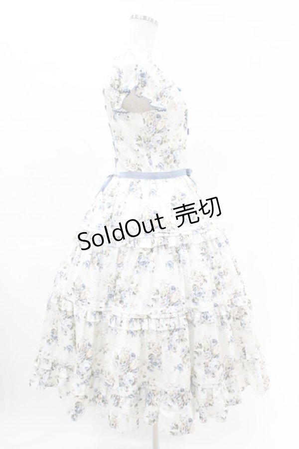 画像3: Victorian maiden / ロココブーケリボンティアードロングドレス FREE ブルー H-25-04-15-1018-CL-OP-NS-ZH (3)