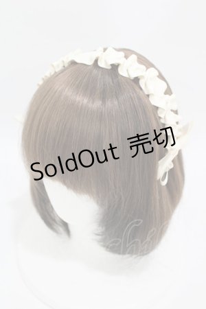 画像: m petit by misako / AMギャザーカチューシャ  アイボリー H-25-04-15-1004-LO-AC-NS-ZH
