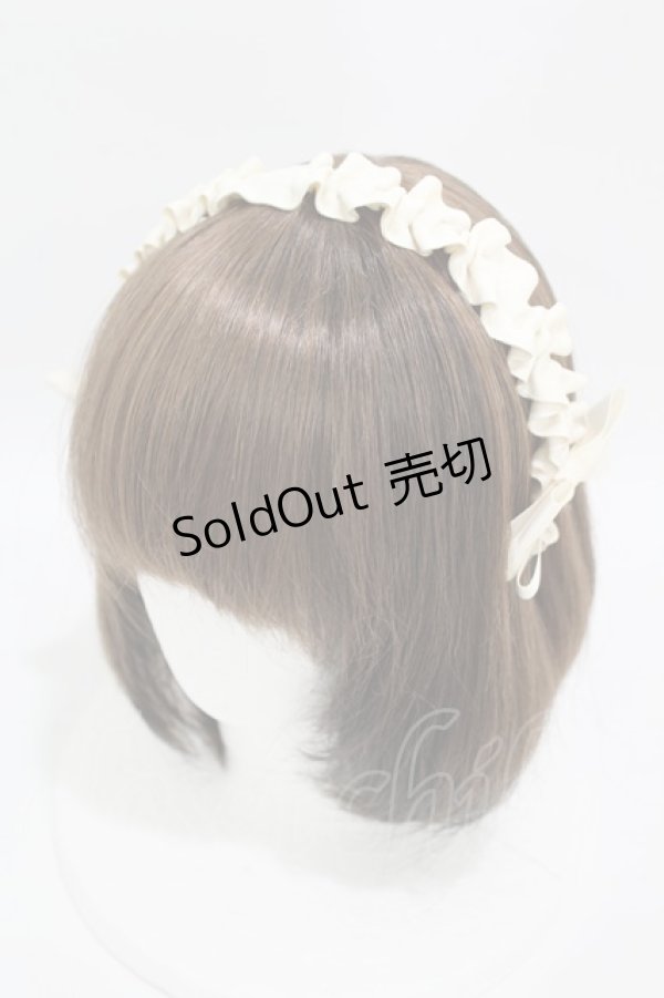 画像1: m petit by misako / AMギャザーカチューシャ  アイボリー H-25-04-15-1004-LO-AC-NS-ZH (1)