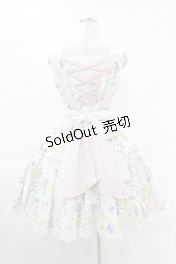 画像2: mellfy memory / Charm me floralワンピース M WHITE H-25-04-15-1024-0-OP-NS-ZH (2)