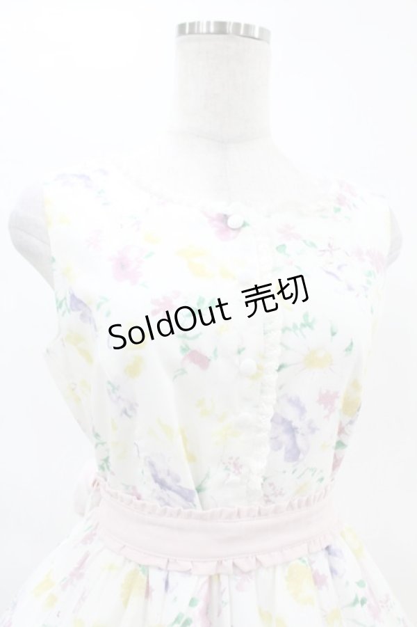 画像4: mellfy memory / Charm me floralワンピース M WHITE H-25-04-15-1024-0-OP-NS-ZH (4)
