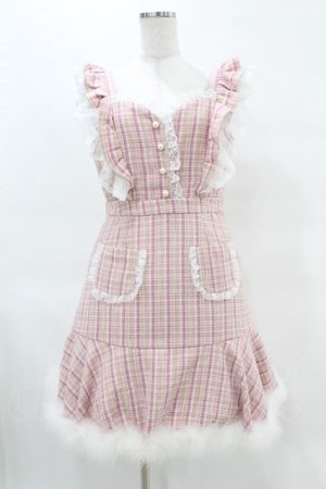 画像: mellfy memory / Berry milk tweedワンピース M PINK H-25-04-15-1025-0-OP-NS-ZH