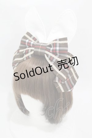 画像: Angelic Pretty / Bunny Collegeクラシカルワンピースのカチューシャ  ブラウン H-25-04-15-1005-AP-AC-NS-ZH