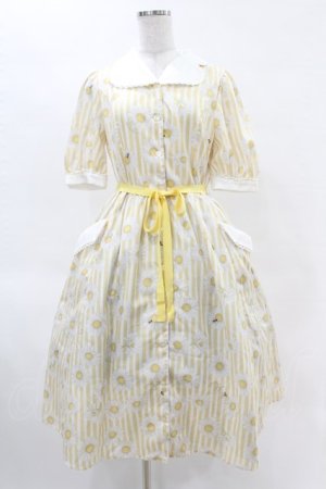 画像: Melody BasKet / Marguerite honey beeワンピース  イエロー H-25-04-15-018-LO-OP-KB-ZH