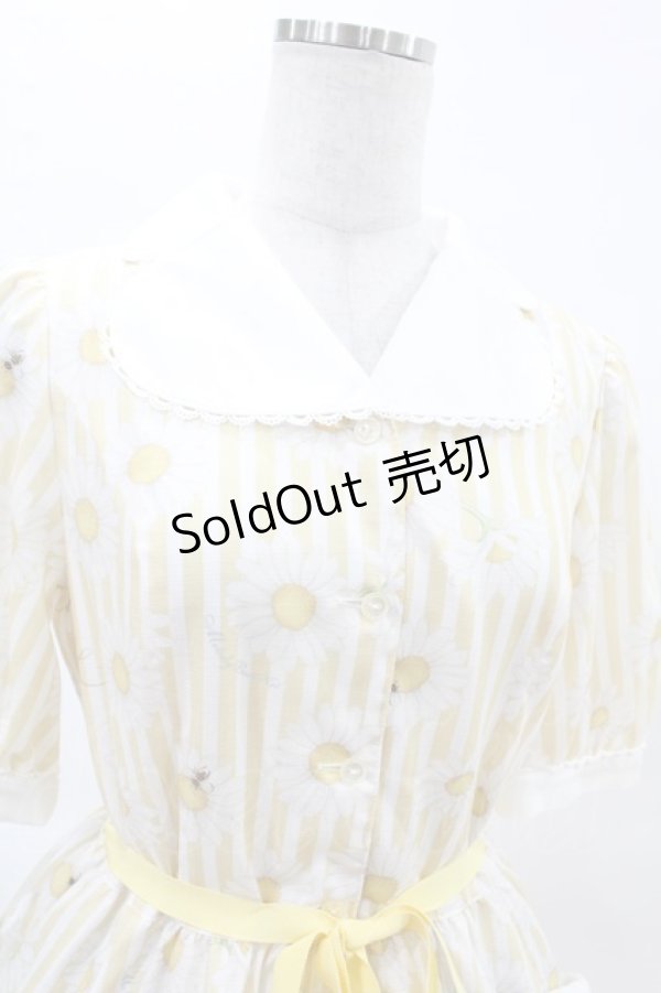 画像4: Melody BasKet / Marguerite honey beeワンピース  イエロー H-25-04-15-018-LO-OP-KB-ZH (4)