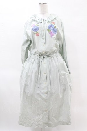 画像: Jane Marple Dans Le Salon / Jardin Des Fleurs Embroideryドレス  ミント H-25-04-15-019-JM-OP-KB-ZH