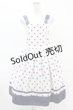 画像: Emily Temple cute / MARINEノースリーブワンピース  マルチドット H-25-04-15-021-ET-OP-KB-ZH