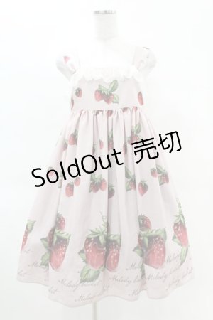 画像: Melody BasKet / Natural Strawberryレースジャンパースカート  ピンク H-25-04-15-022-LO-OP-KB-ZH