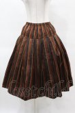 画像1: Jane Marple / Regimental stripe gored skirt M ブラウン H-25-04-15-023-JM-SK-KB-ZT101 (1)