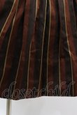 画像4: Jane Marple / Regimental stripe gored skirt M ブラウン H-25-04-15-023-JM-SK-KB-ZT101 (4)