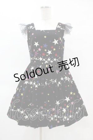 画像: MILK / Twinkleドレス  ブラック×マルチ H-25-04-15-028-ML-OP-KB-ZT224