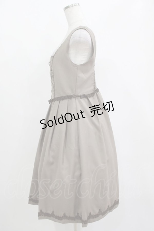 画像2: axes femme / アンティーク刺繍入りワンピース M ベージュ H-25-04-16-030-AX-OP-NS-ZH (2)