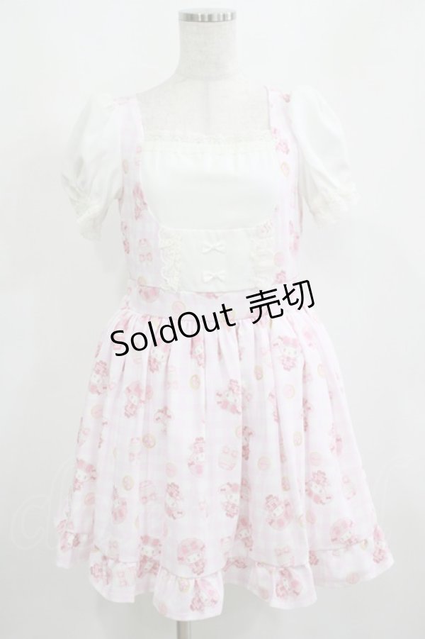 画像1: Princess Melody / マイメロディコラボワンピース Free ピンク H-25-04-16-033-EL-OP-NS-ZH (1)