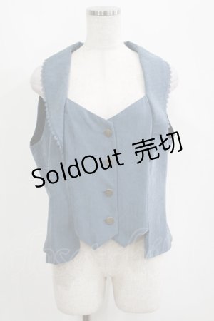 画像: Forest Wardrobe（海外ロリータブランド） / 薄霧森林ベスト XL フォッグブルー H-25-04-16-036-GO-TO-NS-ZH