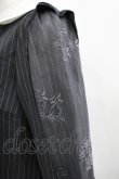 画像4: axes femme / パール使いストライプワンピース M グレー H-25-04-16-037-AX-OP-NS-ZH (4)
