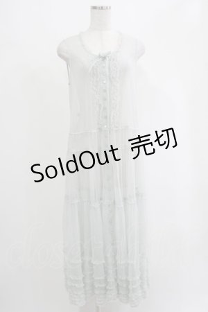 画像: PINK HOUSE / ドットチュールワンピース Free サックス H-25-04-16-044-LO-OP-NS-ZH
