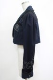 画像2: Hoshibako Works / ヒヤシンスの詩　ショートジャケット M ネイビー H-25-04-16-046-LO-JA-NS-ZH (2)