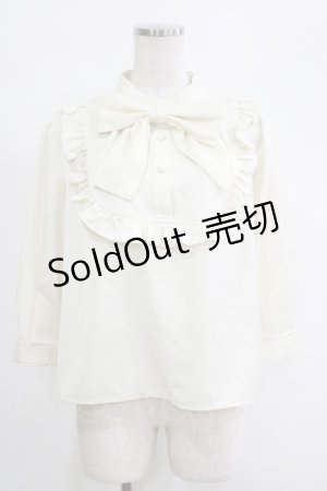 画像: Forest Wardrobe（海外ロリータブランド） / 永遠のエコー 七分袖ブラウス 2XL アイボリー H-25-04-16-057-GO-BL-NS-ZH
