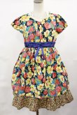 画像1: Shirley Temple / LIBERTY FABRICワンピース 160 ブラック H-25-04-16-1010-ET-OP-KB-ZH (1)
