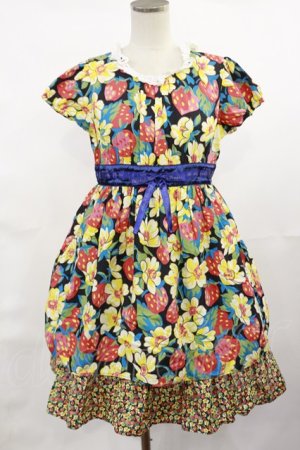 画像: Shirley Temple / LIBERTY FABRICワンピース 160 ブラック H-25-04-16-1010-ET-OP-KB-ZH