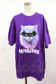 画像1: LISTEN FLAVOR / マスカレードキャットTシャツ  パープル H-25-04-16-1015-PU-TO-KB-ZH (1)