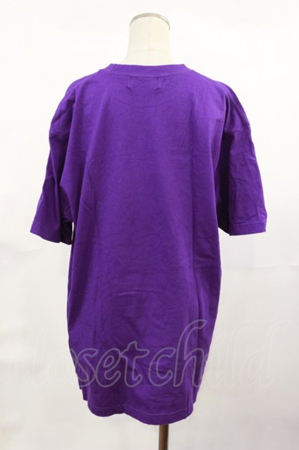 画像2: LISTEN FLAVOR / マスカレードキャットTシャツ  パープル H-25-04-16-1015-PU-TO-KB-ZH (2)