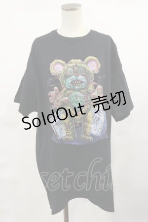 画像: LAND by MILKBOY / ZOMBIE BEAR TEE  黒 H-25-04-16-1018-MB-TO-KB-ZH