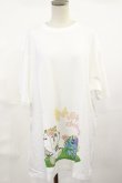 画像1: NieR Clothing / プリントCOTTON CUTSEW XL 白 H-25-04-16-1021-PU-TO-KB-ZH (1)