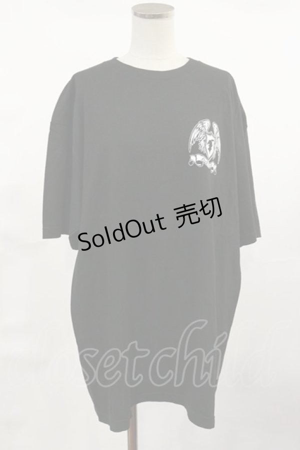 画像1: NieR Clothing / プリントCOTTON CUTSEW  黒 H-25-04-16-1022-PU-TO-KB-ZH (1)