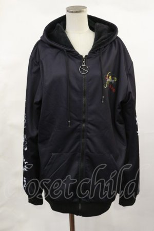 画像: NieR Clothing / 防寒裏起毛パーカー  黒 H-25-04-16-1031-PU-TO-KB-ZT300