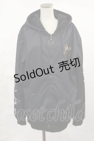 画像: NieR Clothing / 防寒裏起毛パーカー  黒 H-25-04-16-1031-PU-TO-KB-ZT300