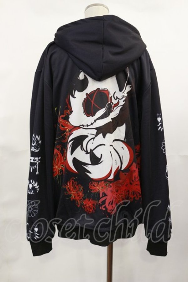 画像2: NieR Clothing / 防寒裏起毛パーカー  黒 H-25-04-16-1031-PU-TO-KB-ZT300 (2)