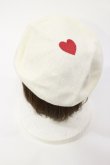 画像2: MILK / ハートサマーベレー  ホワイト×レッドハート H-25-04-16-1037-ML-AC-KB-ZH (2)