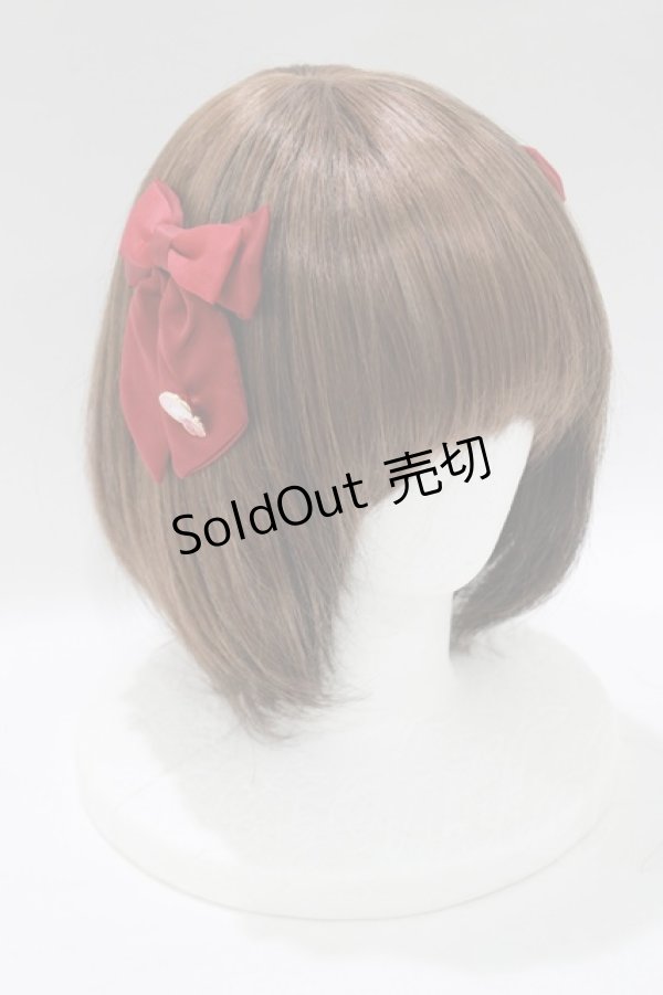 画像3: m petit by misako / サンリオキャラクターズコラボ ハローキティ 2Pクリップ  レッド H-25-04-16-069-LO-AC-NS-ZH (3)
