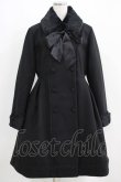 画像1: axes femme / Red Label W釦レースバッスルコート M ブラック H-25-04-16-011-AX-CO-NS-ZT-C053 (1)