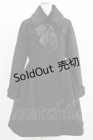 画像: axes femme / Red Label W釦レースバッスルコート M ブラック H-25-04-16-011-AX-CO-NS-ZT-C053