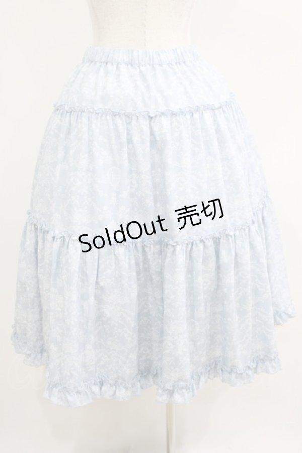 画像3: m petit by misako / NINA'Sコラボスカート L サックス/アイボリー リバーシブル H-25-04-16-023-LO-SK-NS-ZH (3)
