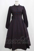 画像1: Maison de FLEUR Petite Robe canone / ニナのお茶会ワンピース S Bordeaux H-25-04-16-024-EL-OP-NS-ZH (1)