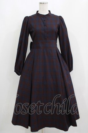 画像: Maison de FLEUR Petite Robe canone / ニナのお茶会ワンピース S Bordeaux H-25-04-16-024-EL-OP-NS-ZH