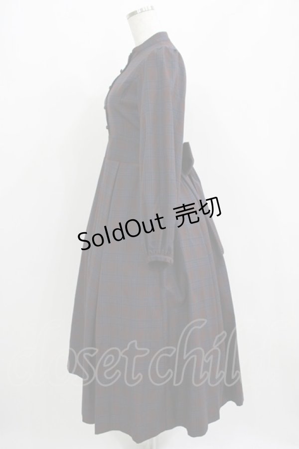画像2: Maison de FLEUR Petite Robe canone / ニナのお茶会ワンピース S Bordeaux H-25-04-16-024-EL-OP-NS-ZH (2)